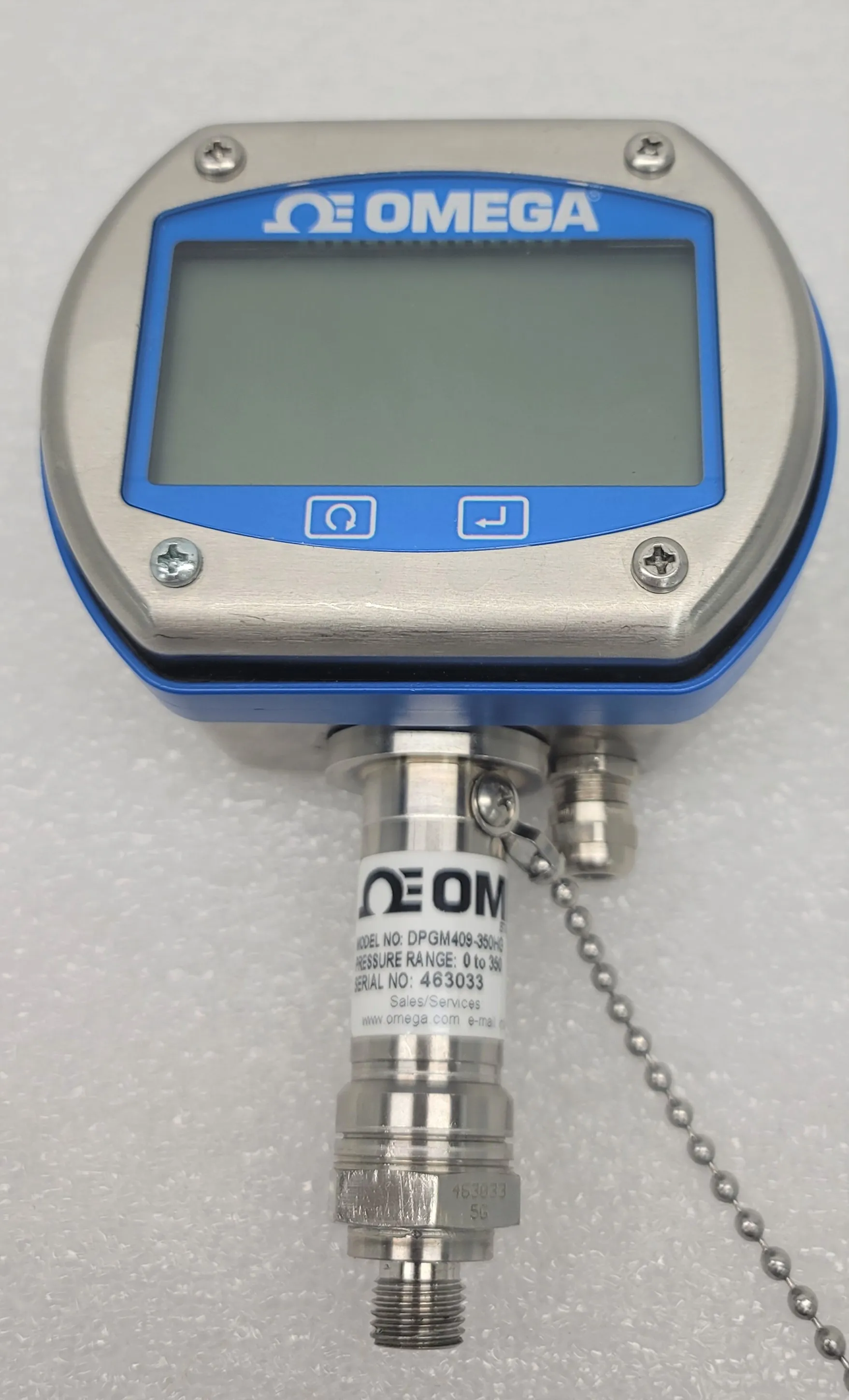 Omega DPGM409-350HG Digital Pressure Gauge with 0.08% Accuracy