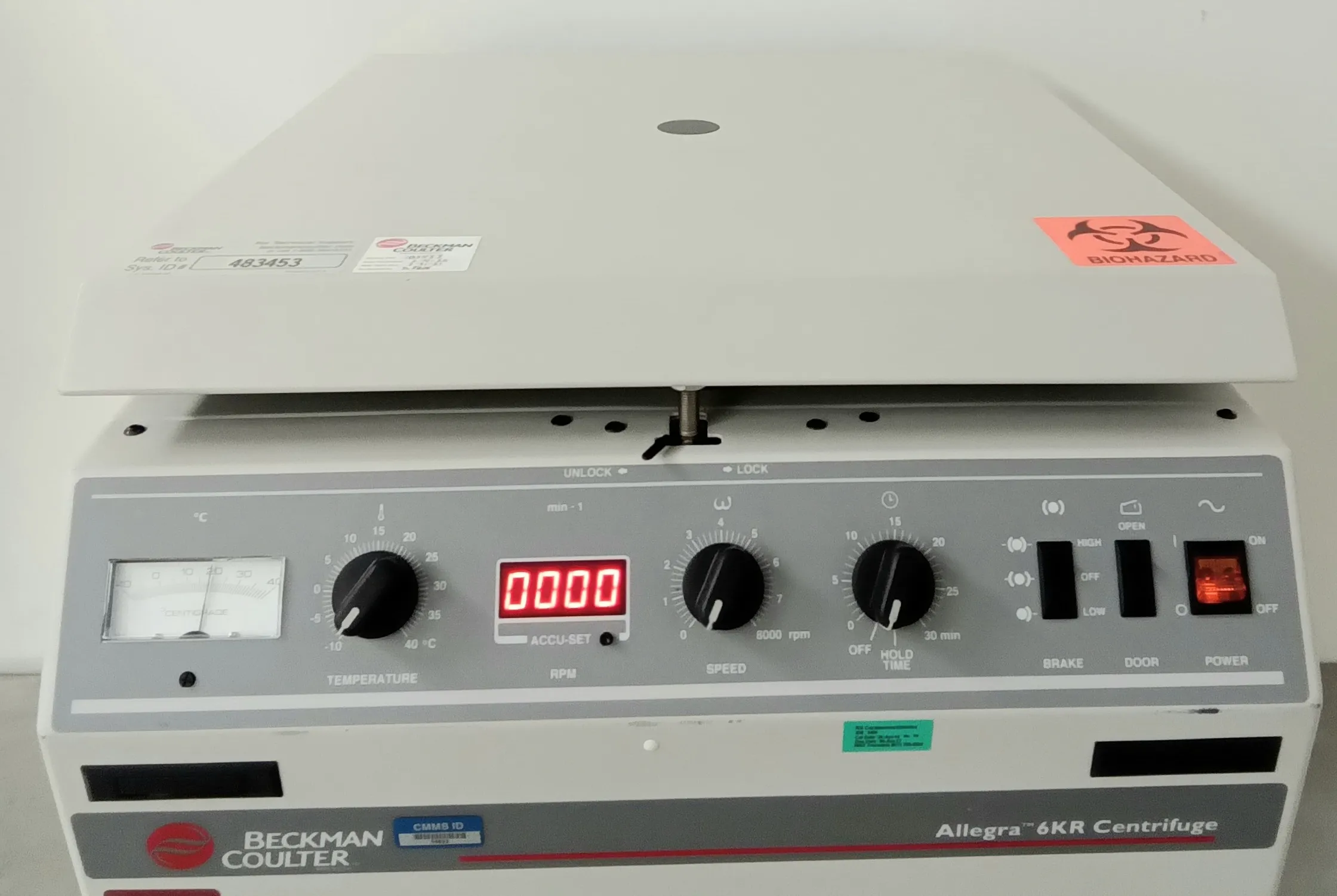 Beckman Coulter Allegra 6KR Refrigerated Centrifuge