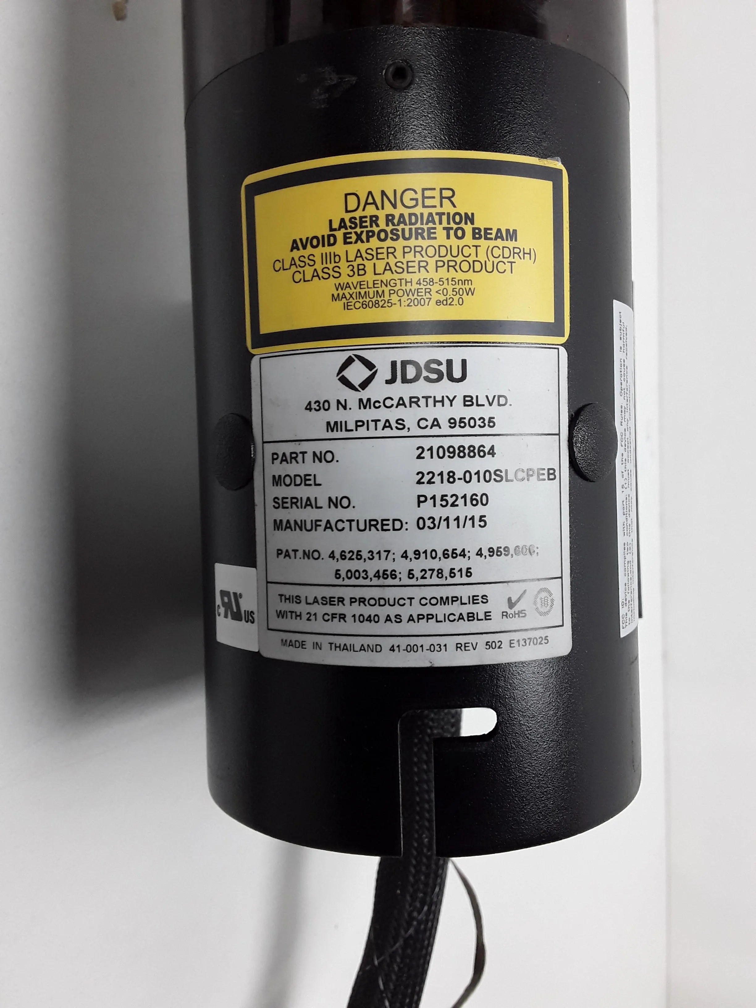 JDSU Lumentum Ultra Laser Head 2218-010SLCPEB