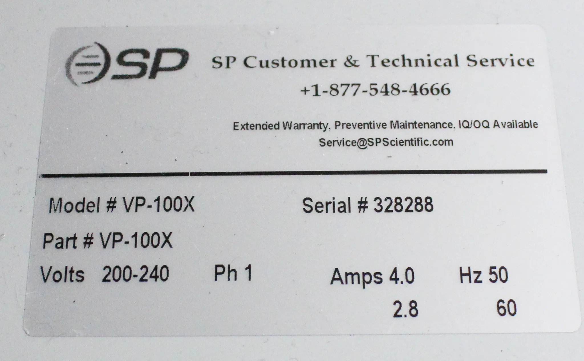 SP Scientific ADP-B3EL-EVA-X & VP-100X Lyophilizer / Freeze Dryer