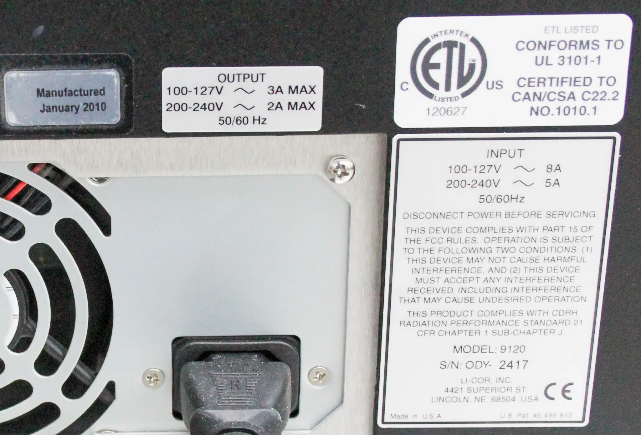 Odyssey Li-Cor Model 9120 Infrared Imaging System