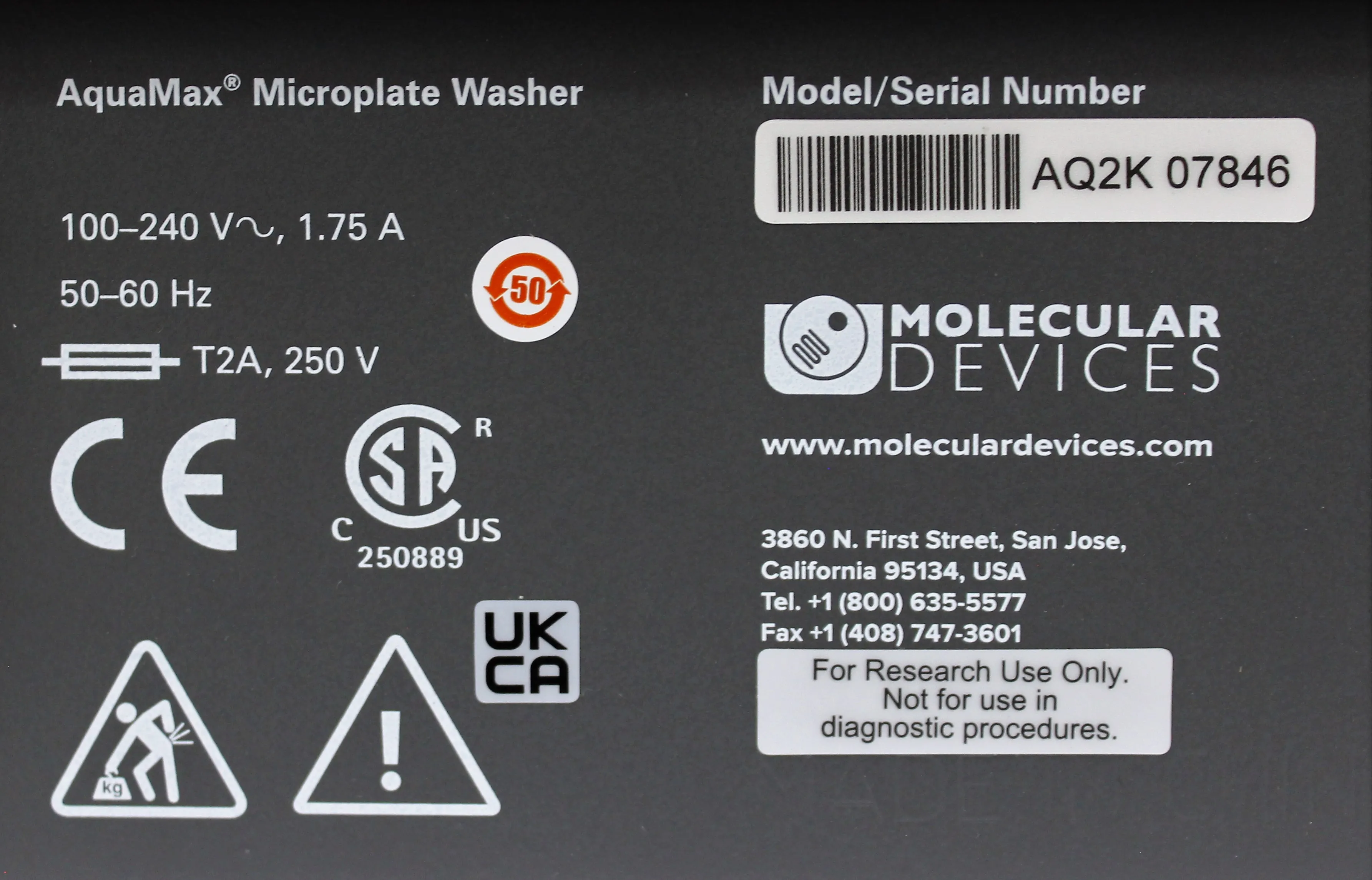 Molecular Devices AquaMax 2000 Microplate Washer w/96-wash head