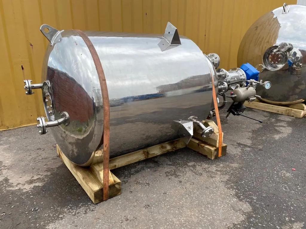 Vision Engineering 1000 Litre Stainless Steel jacketed Reactor
