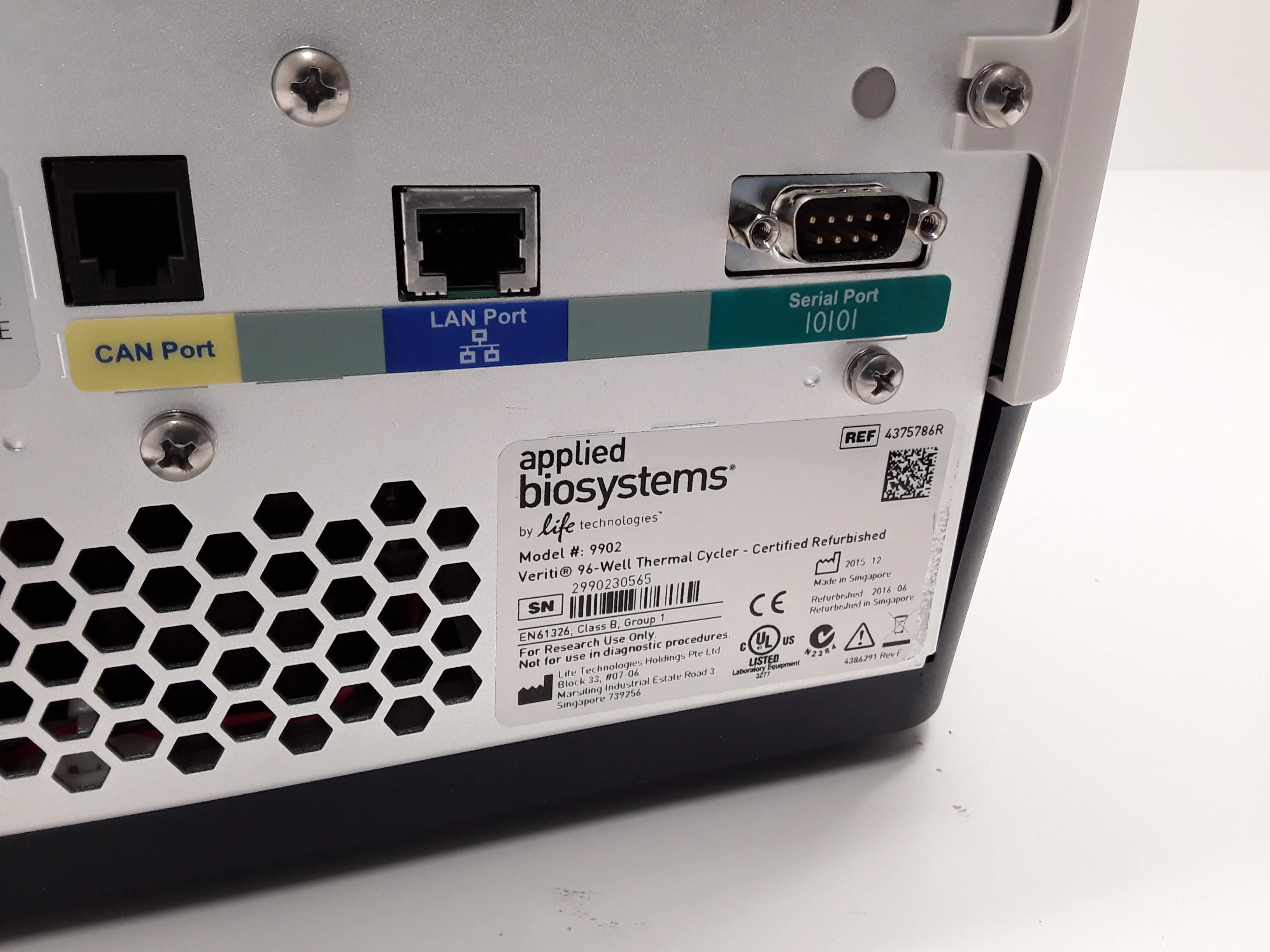 Used Applied Biosystems Veriti 96 Well Thermal Cycler 0.2mL Model 9902 PCR