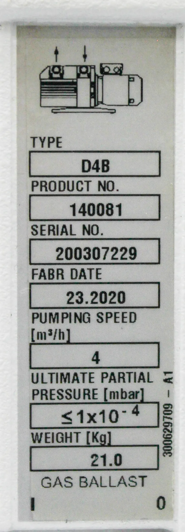 Leybold Trivac Vacuum Pump D4B