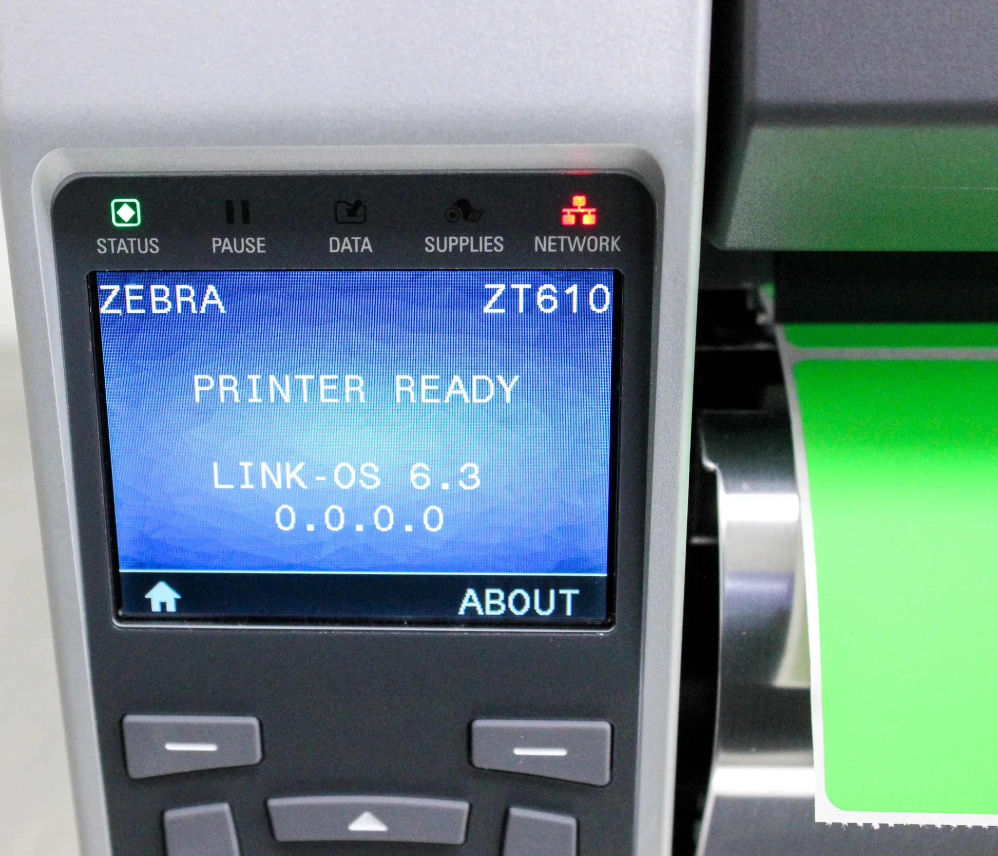 Zebra ZT610 Series Industrial Label Printer Model ZT61046-T210100Z