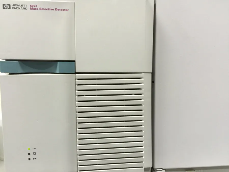 Hewlett Packard HP 6890 GC System with 6890 Injector, 5973 Mass Selective Detector, and Edwards Vacuum Pump