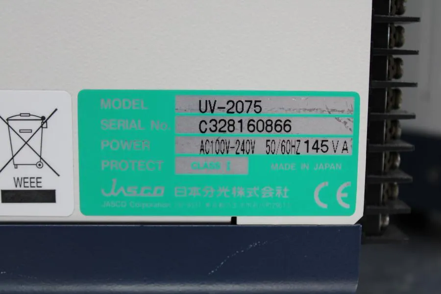 JASCO HPLC SYSTEM PU-2089 Plus UV-2075 Plus LC-NET II/ADC