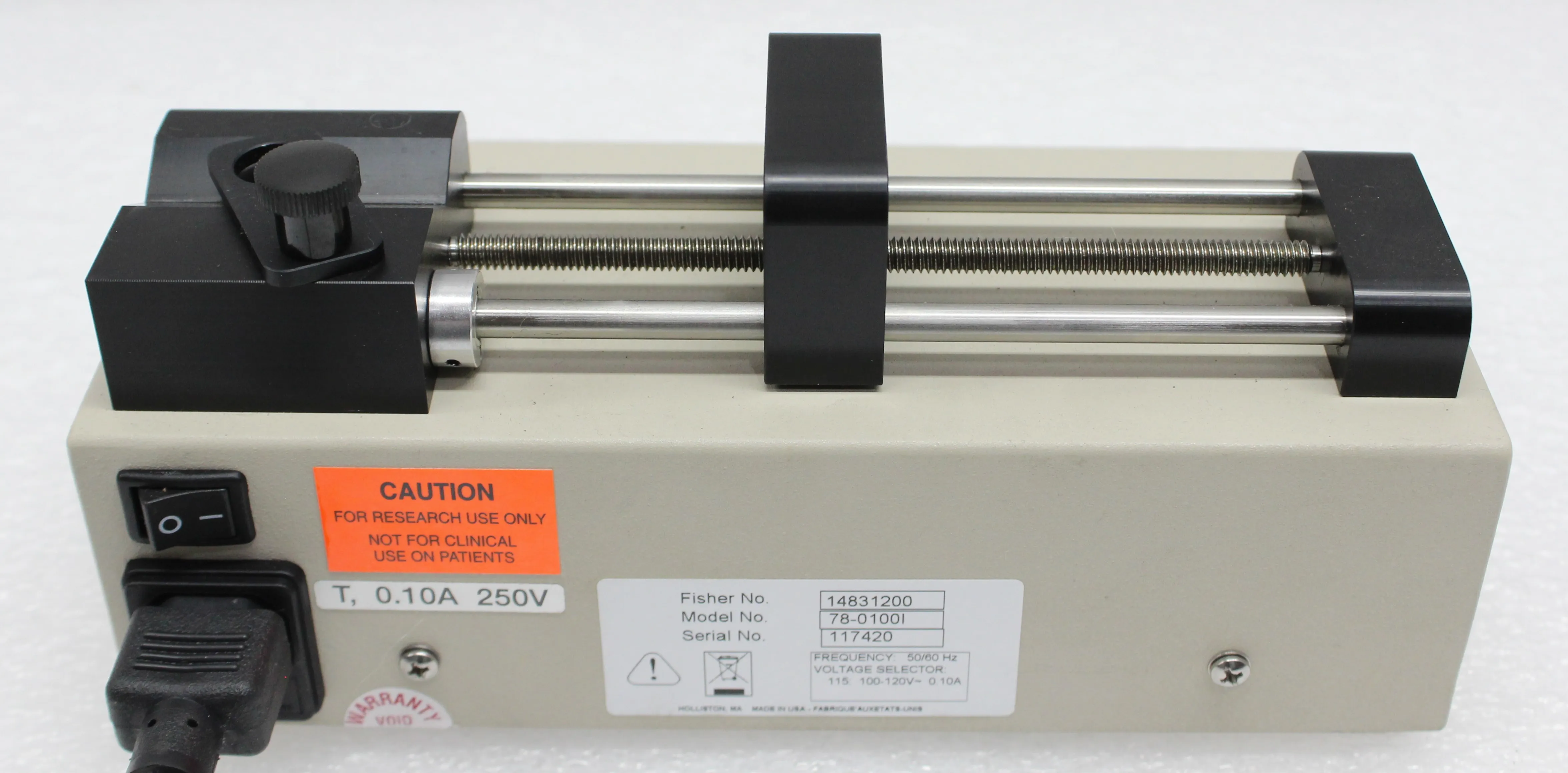 Fisher Scientific Single Syringe Pump 78-0100I