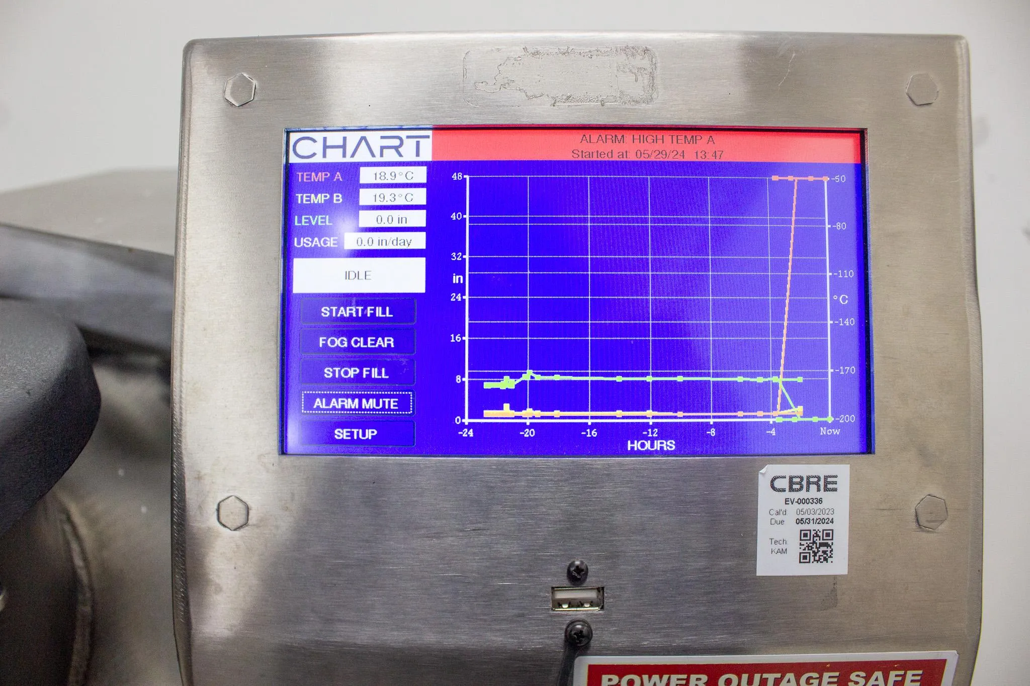 Chart MVE HECO Series 1500-190 Model 1536P-190AF-BB-TS Liquid Nitrogen Freezer