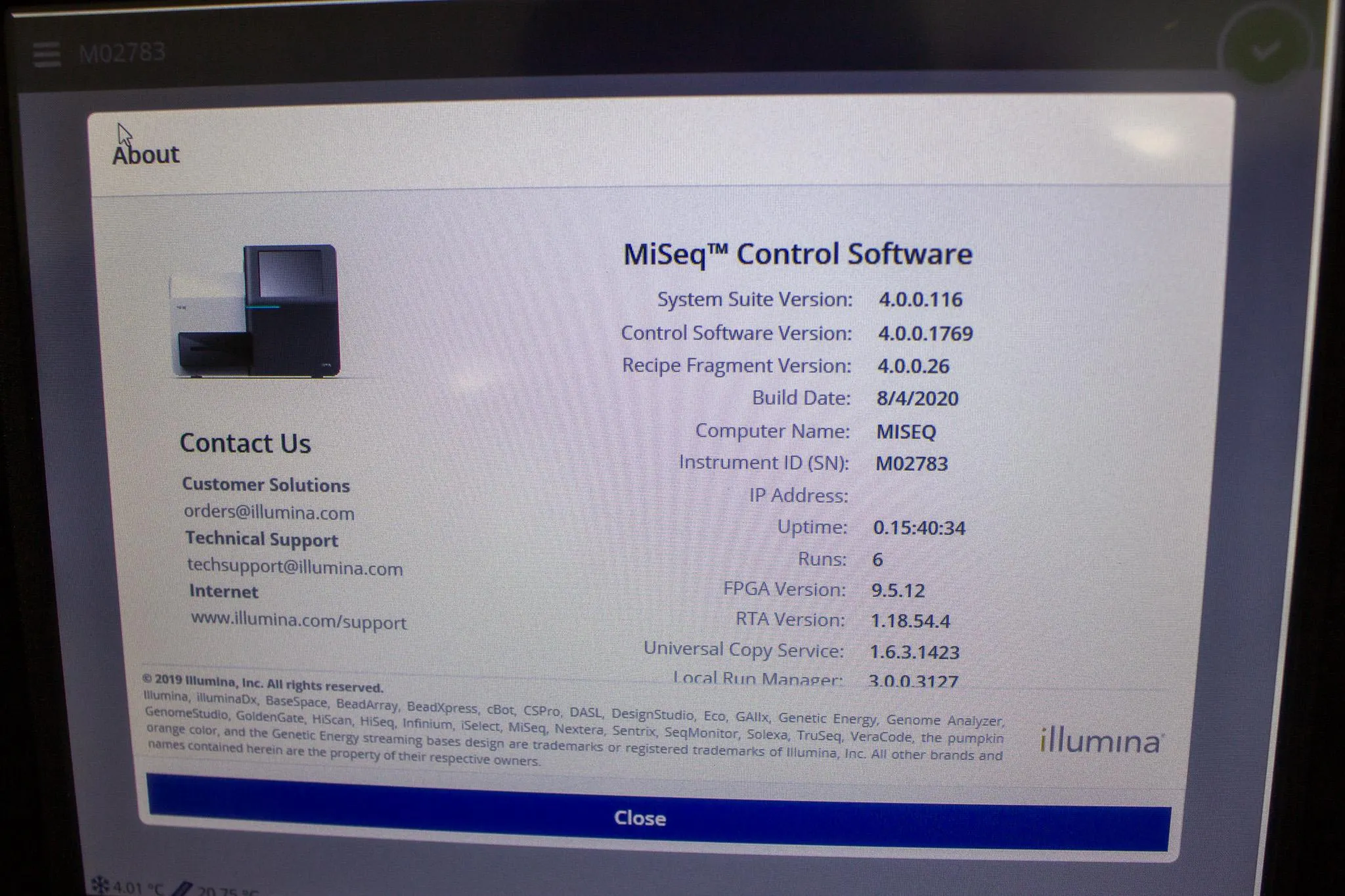 Illumina MiSeq Sequencer