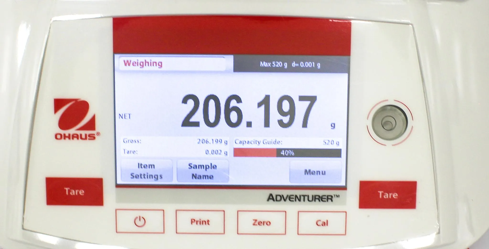 Ohaus AX523N/E Analytical Balance Precision with 520g Capacity and 0.001g Readability