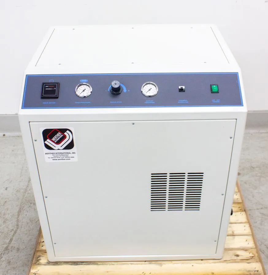 Werther International Oil-less Air Compressor 2/40/379D with Silencing Cabinet