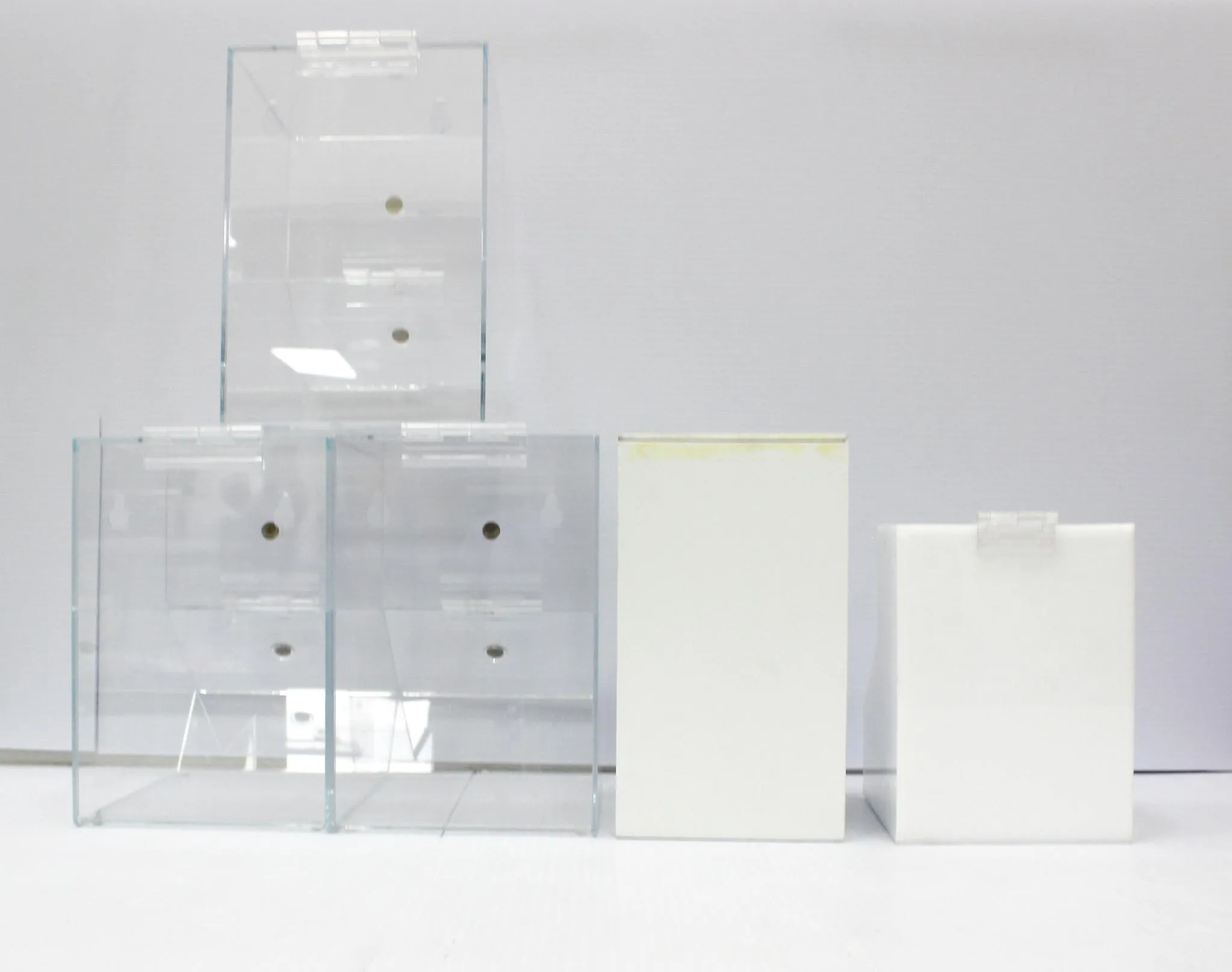 VWR Acrylic Dispensing Bins Medium/Small 10032-084/086, lot of 5