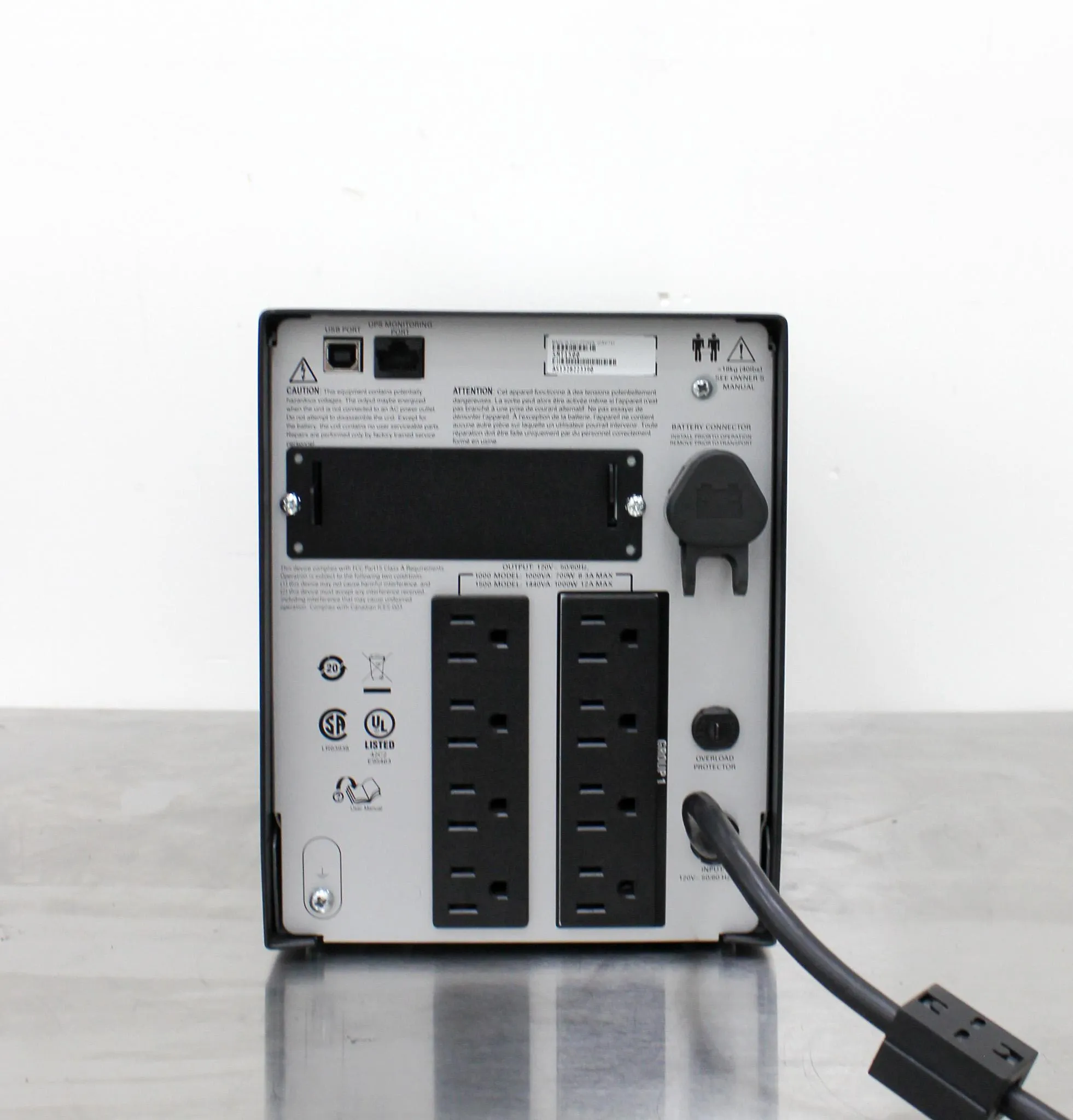 APC Power supply Smart-UPS 1500 model: SMT1500