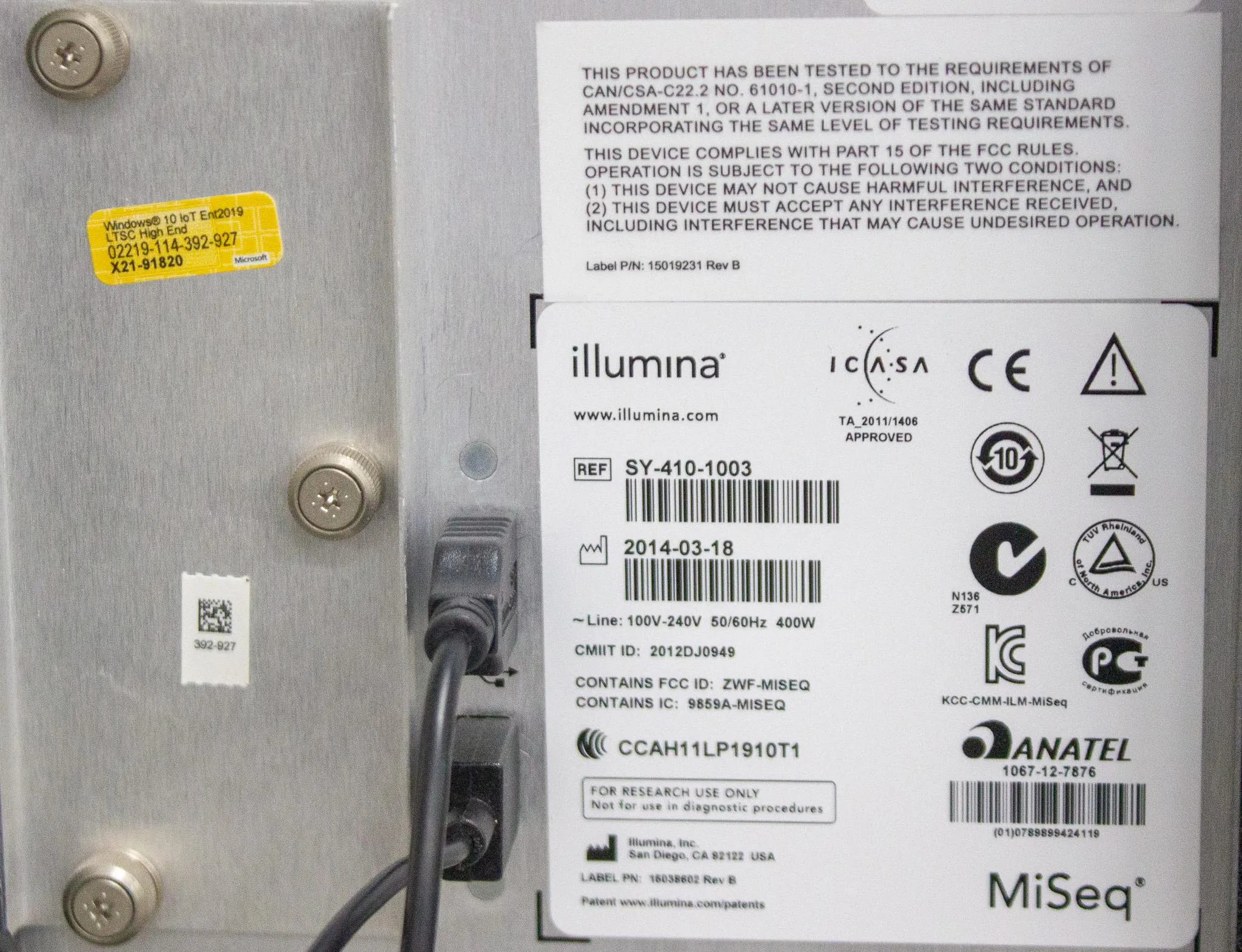 Illumina MiSeq Sequencer