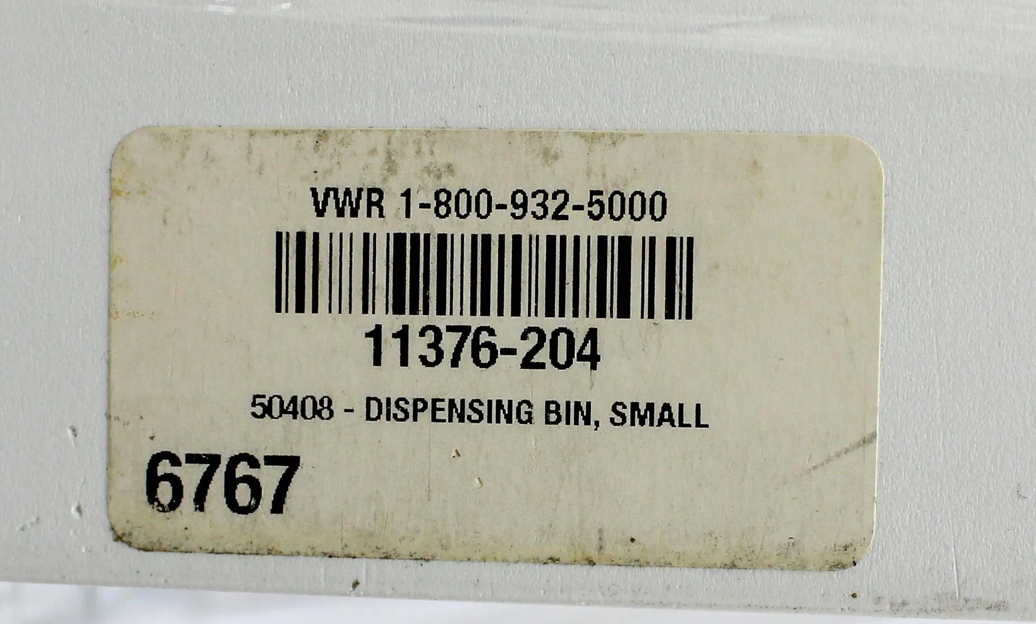 VWR Acrylic Dispensing Bins Medium/Small 10032-084/086, lot of 5