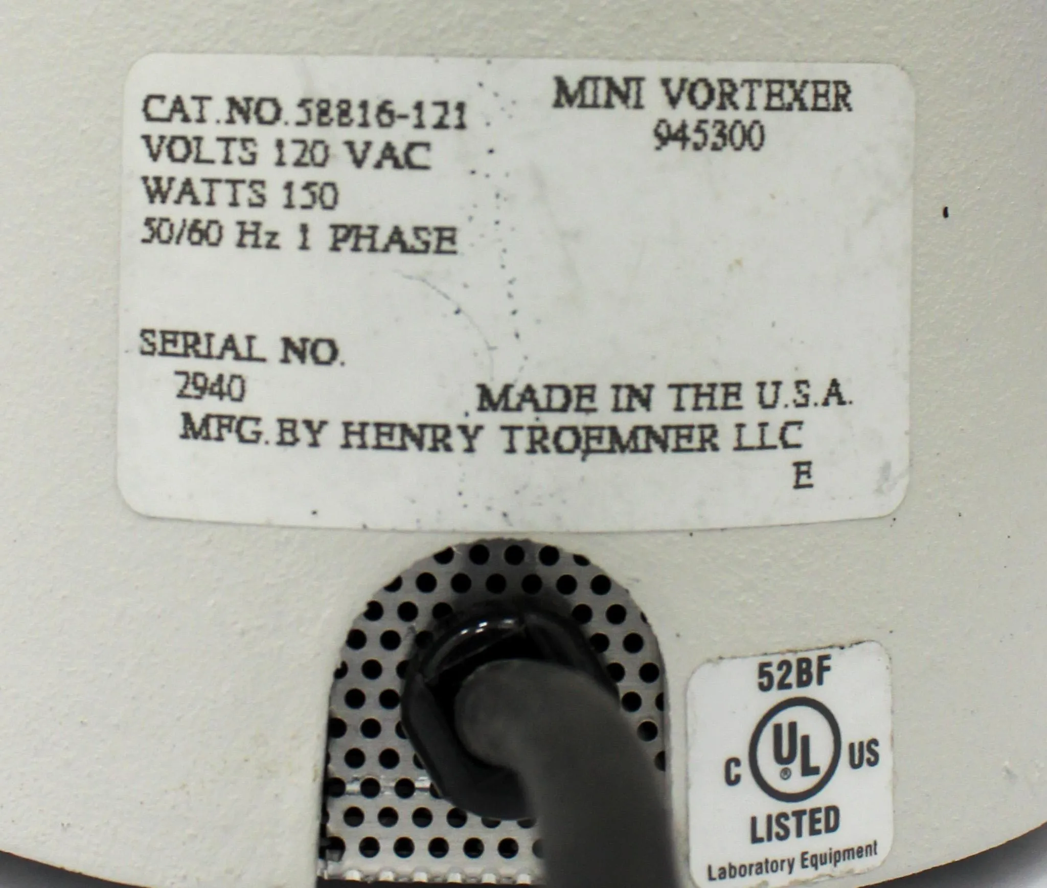 VWR Scientific Products Mini Vortexer Mixer Cat: 58816-121