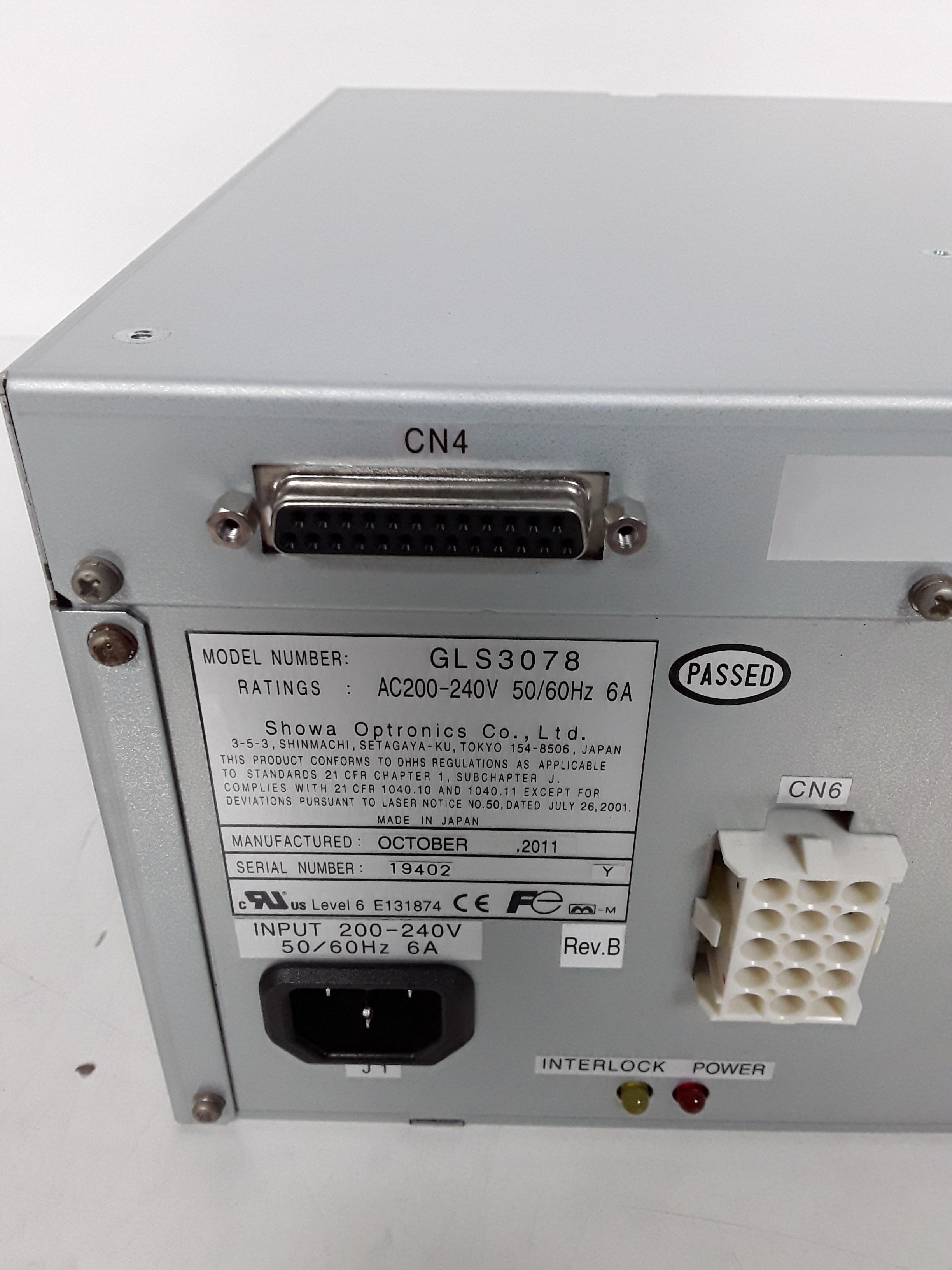 Showa Optronics GLS3078 Laser Power Supply 628-3228 - 7774841 Showa Optronics GLS3078 Laser Power Supply 628-3228 - 7774841